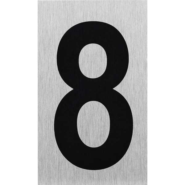 Plaque de porte " 8 " 100x60mm