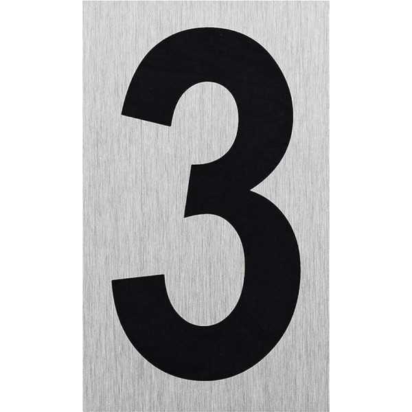 Plaque de porte " 3 " 100x60mm