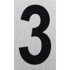 Plaque de porte " 3 " 100x60mm