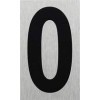 Plaque de porte " 0 " 100x60mm