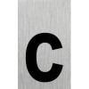 Plaque de porte " c " 100x60mm