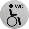 Plaque de porte " icÃ´ne toilettes handicapÃ©s " 75mm