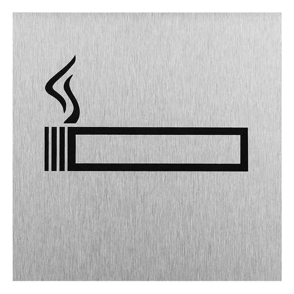 Plaque de porte " icÃ´ne permis de fumer " 120x120mm