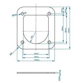 Contre plaque SPP PW-01 | ProPlus | Anneau d'Arrimage
