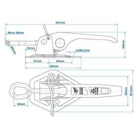 Fermeture SPP ZB-03A | ProPlus | Charnière & Serrure