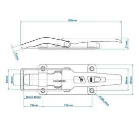 Fermeture SPP ZB-09A | ProPlus | Charnière & Serrure