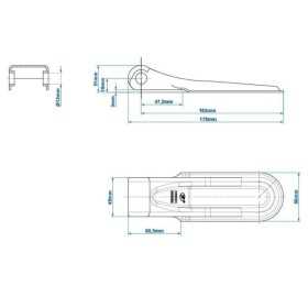 Charnière de ridelle SPP ZW-01.170A | ProPlus | Charnière & Serrure
