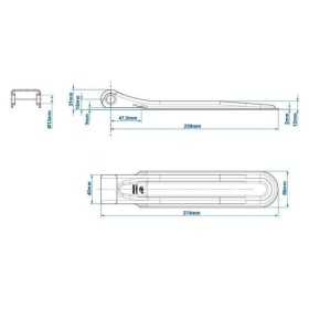 Charnière de ridelle SPP ZW-01.270A | ProPlus | Charnière & Serrure