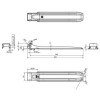 Charnière de ridelle SPP ZW-01.320A | ProPlus | Charnière & Serrure