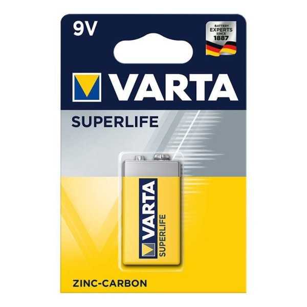 Varta Superlife pile 9V dans blister