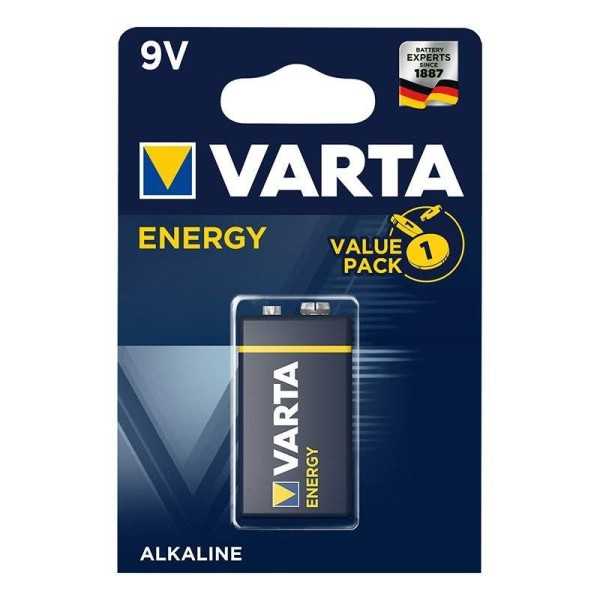 Varta Energy Alkaline pile 9V dans blister