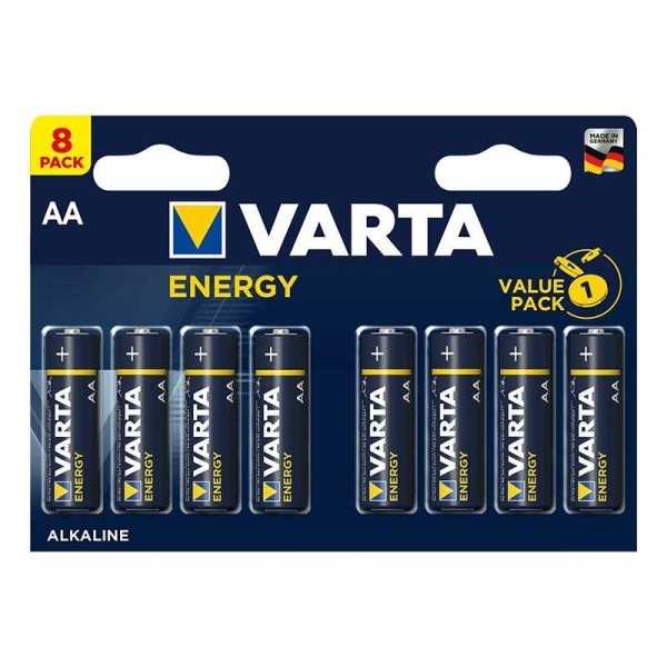 Varta Energy Alkaline piles AA 8 piÃ¨ces dans Multi-pack