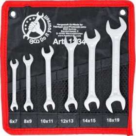 Jeu de clÃ©s plates doubles 6 x 7 18 x 19 mm 6 piÃ¨ces