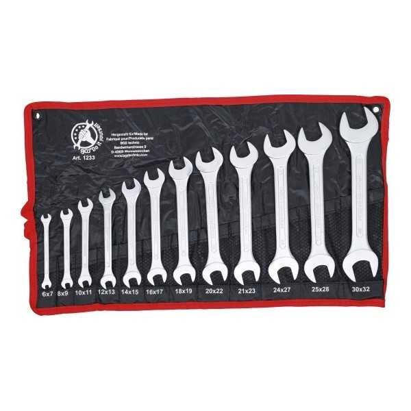 Jeu de clÃ©s plates doubles 6 x 7 30 x 32 mm 12 piÃ¨ces