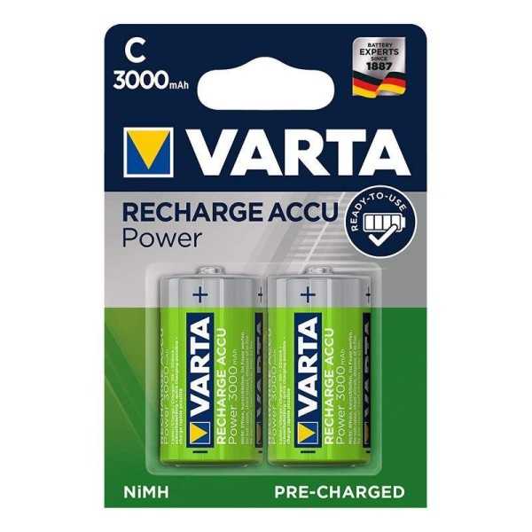 Varta Recharge Accu Power piles C 3000 mAh 2 piÃ¨ces dans blister
