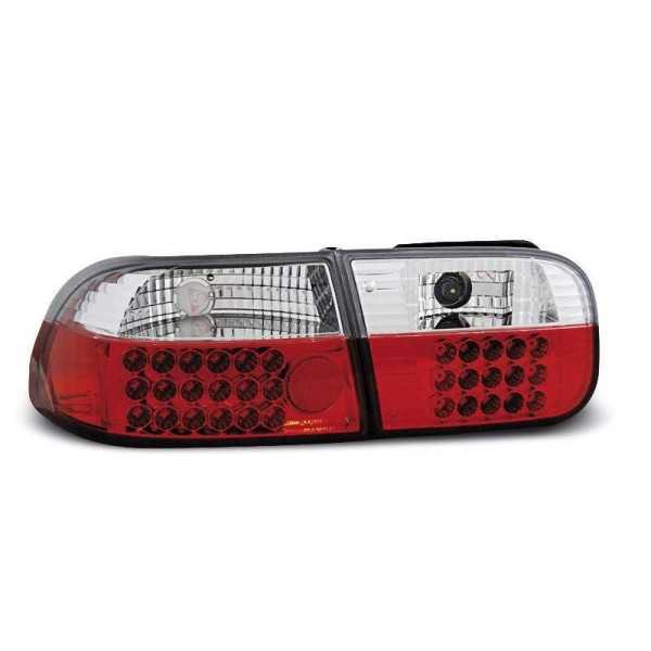 HONDA CIVIC 3D ROUGE BLANC 09