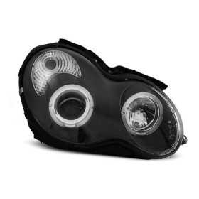 PHARES ANGEL EYES NOIR convient MERCEDES W203 C-KLASA 07