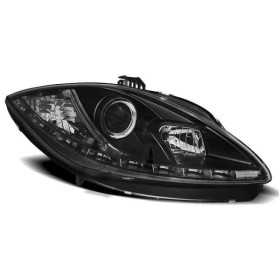 PHARES TRUE BLACK DRL convient SEAT LEON ALTEA 09-12 | tuning tec |...
