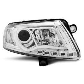 XENON TUBE DE LUMIÃˆRE DRL CHROME AUDI A6 C6 convient 04-08