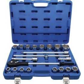 Coffret de douilles 20 mm 3/4" 21 piÃ¨ces