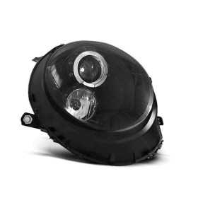 PHARES ANGEL EYES NOIR MINI BMW convient (COOPER) 06-14