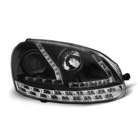 PHARES DAYLIGHT NOIR convient VW GOLF 3 au 8 mai | tuning tec | Pha...