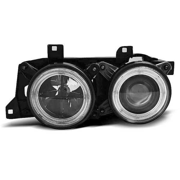 PHARES ANGEL EYES NOIR convient BMW E32 / E34