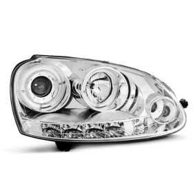 PHARES ANGEL EYES CHROME VW GOLF 5 convient 10