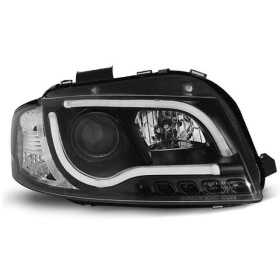 PHARES TUBE NOIR CLAIR convient AUDI A3 8P 05/03 au 03/08