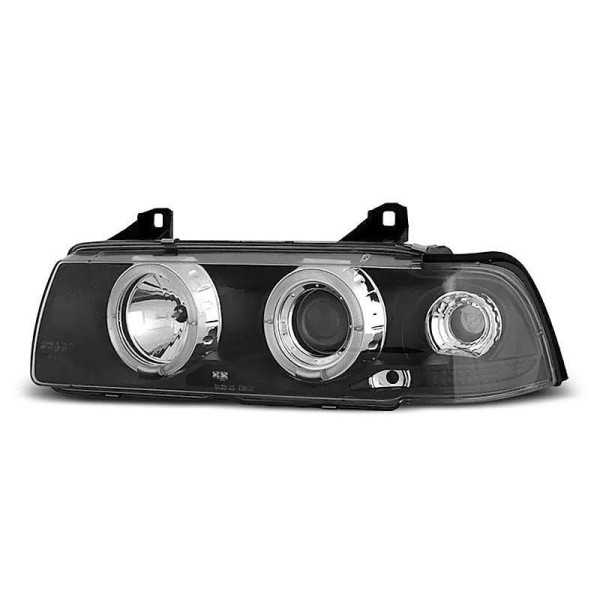 PHARES ANGEL EYES NOIR convient BMW E36 C 12