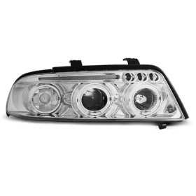 PHARES ANGEL EYES CHROME convient AUDI A4 01