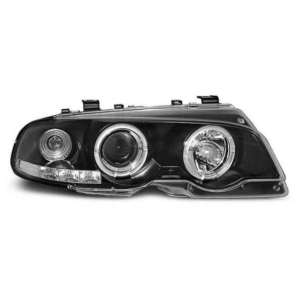PHARES ANGEL EYES NOIR convient BMW E46 04