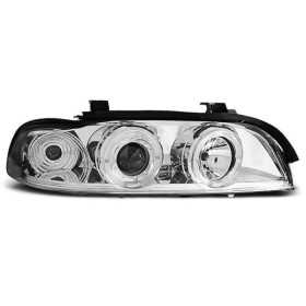 PHARES ANGEL EYES CHROME convient BMW E39 09