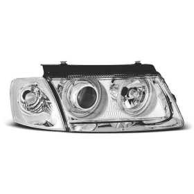 PHARES ANGEL EYES CHROME convient VW PASSAT B5 3B 11