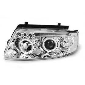 PHARES ANGEL EYES CHROME convient VW PASSAT B5 3B 11