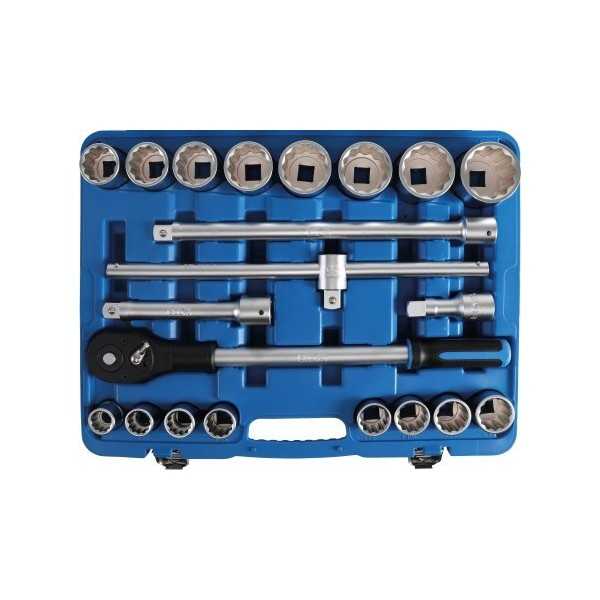 Coffret de douilles 20 mm 3/4" en pouces 21 piÃ¨ces