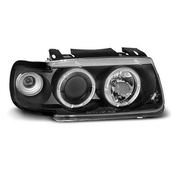 PHARES ANGEL EYES NOIR convient VW POLO 6N BERLINE 10
