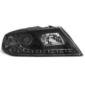 PHARES DAYLIGHT NOIR convient SKODA OCTAVIA 2 03.04- 08 | tuning te...