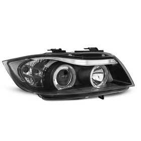 PHARES ANGEL EYES NOIR convient BMW E90 / E91 03/05 au 08/08