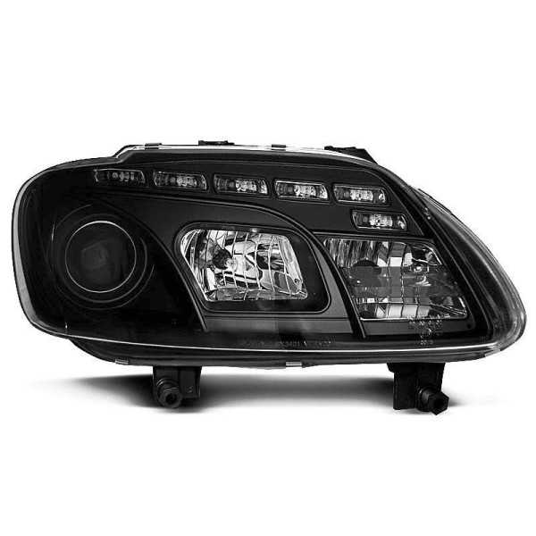 PHARES DAYLIGHT NOIR VW Touran convient 02/03 au 10/06 / CADDY