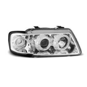 PHARES ANGEL EYES CHROME convient AUDI A3 8L 08