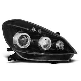 RENAULT CLIO 3 05-09 BLACK ANGEL EYES | tuning tec | Phare Avant