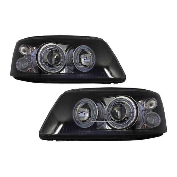 Phares à double jantes Halo adaptés pour VW Transporter T5 (04.2003...