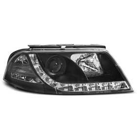 PHARES TRUE BLACK DRL convient VW PASSAT 3BG 09