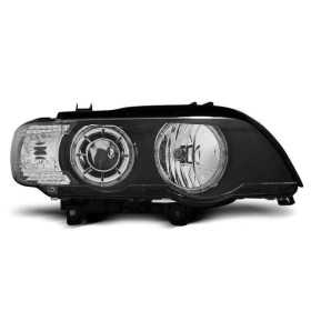 XENON LED PHARES ANGEL EYES NOIR convient BMW X5 E53 09