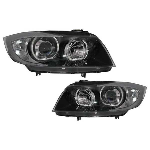 Les phares d'anges des anges adaptés a la BMW Série 3 E90 Sedan E91...