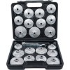Jeu de douilles Ã  filtres cloches Ã  huile fonte dâ€™aluminium 12 5 mm 1/2" 23 piÃ¨ces