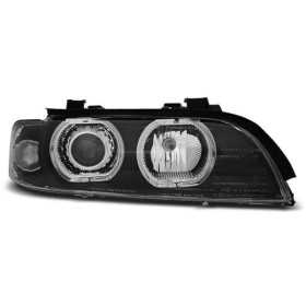 PHARES ANGEL EYES LED NOIR convient BMW E39 09