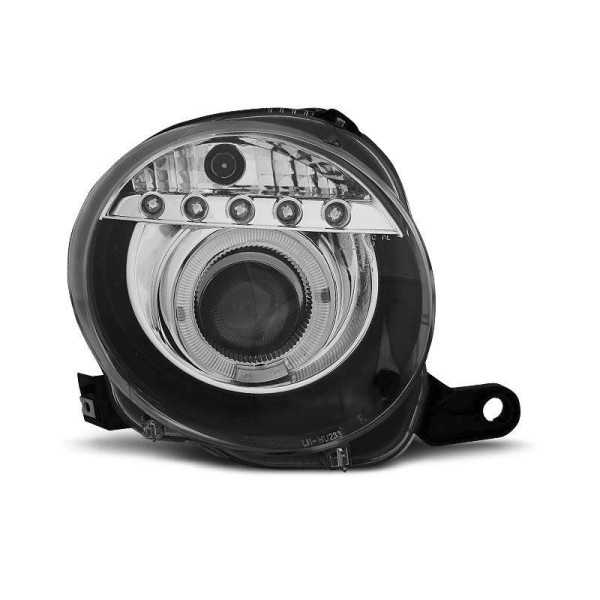 FIAT 500 15/07 PROJEKTOR NOIR LED