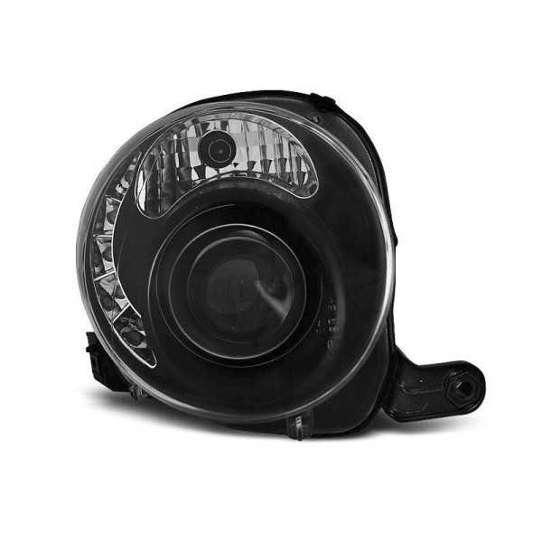 FIAT 500 15/07 BLACK LED